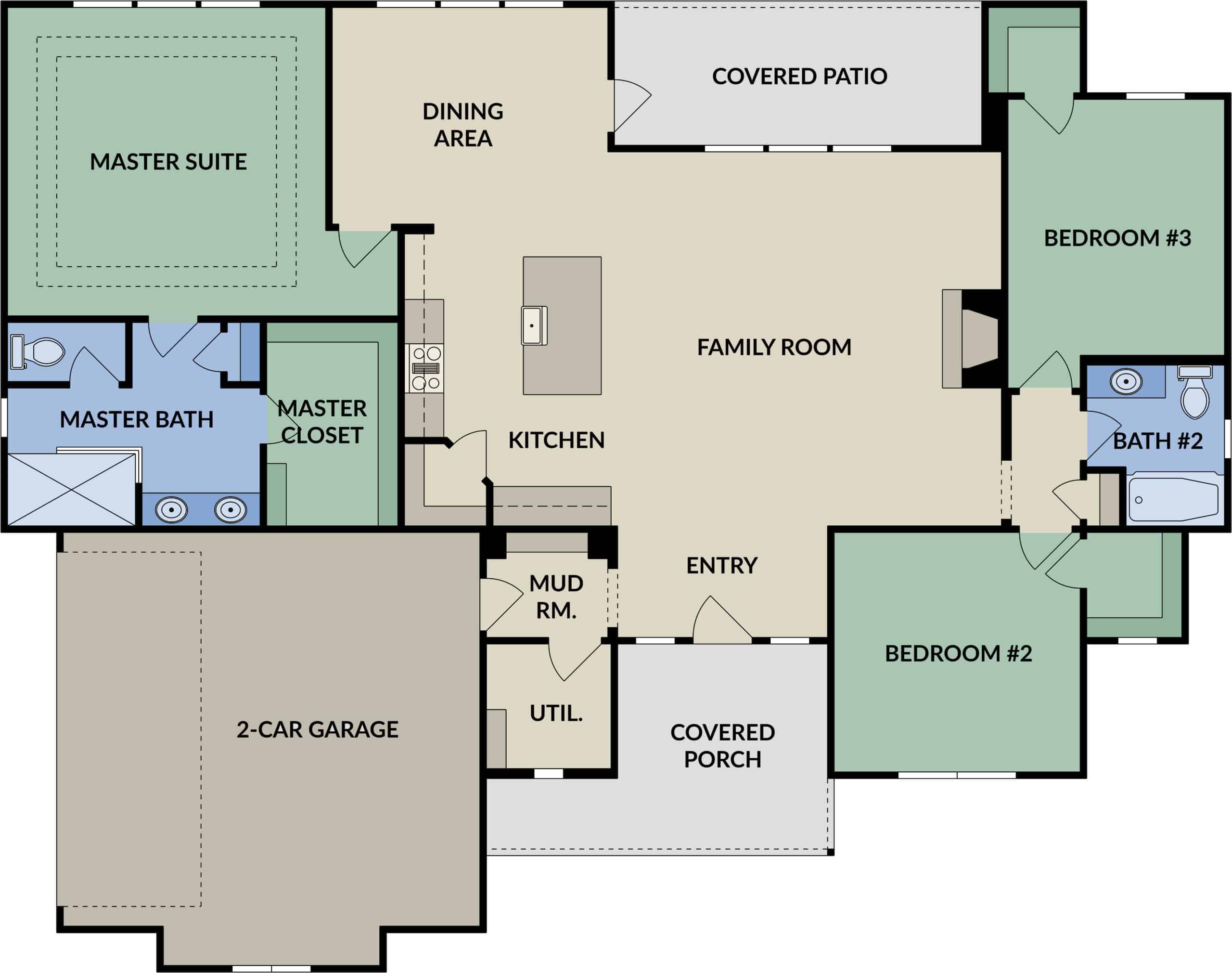 The Millbrook floor plan